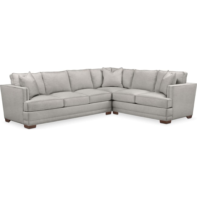 Living Room Furniture - Arden 2-Piece Large Sectional