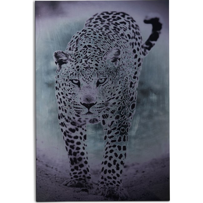 Home Accessories - Silver Leopard Wall Art