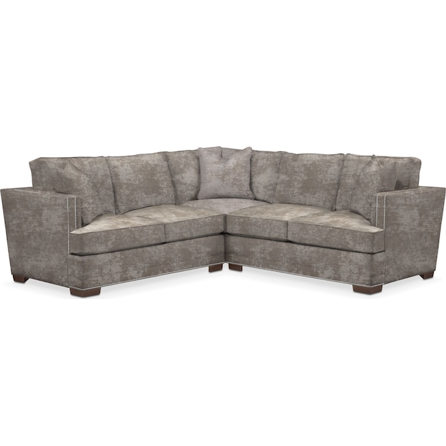 Living Room Furniture - Arden 2-Piece Small Sectional