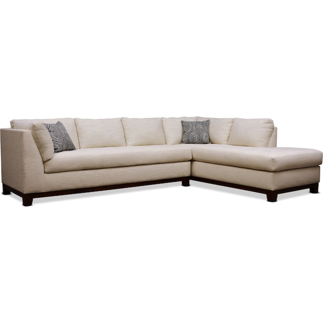 Living Room Furniture - Anderson 2-Piece Sectional with Chaise