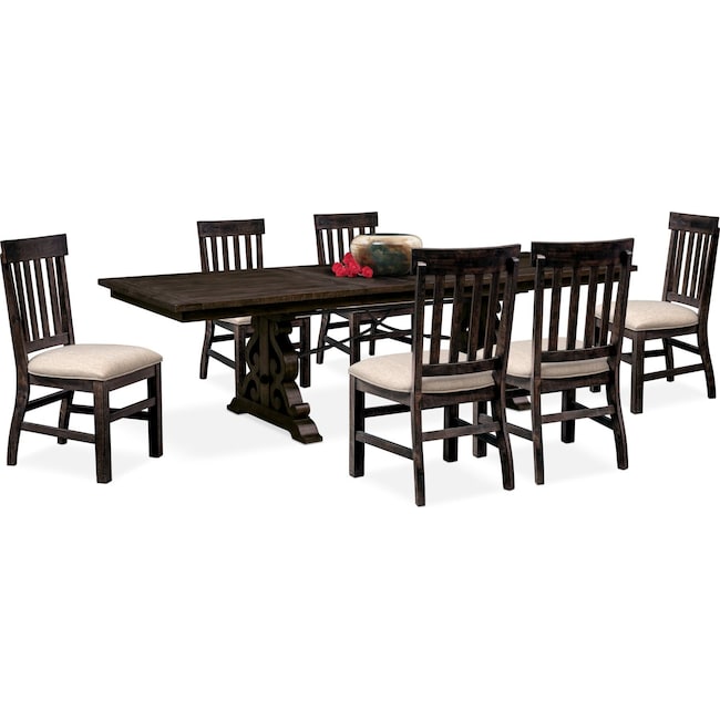 Dining Room Furniture - Charthouse Rectangular Dining Table and 6 Side Chairs