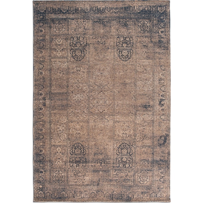 Rugs - Flat Woven Area Rug - Chocolate