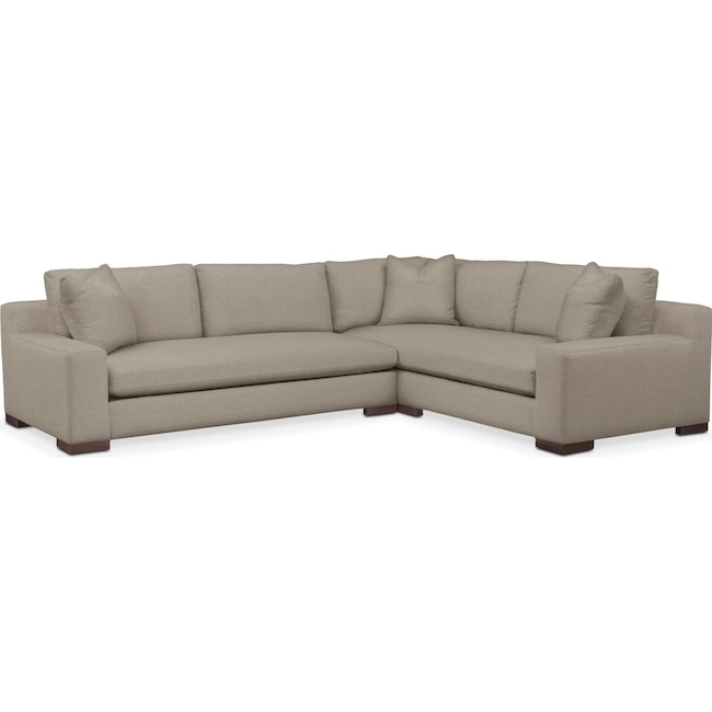 Living Room Furniture - Ethan Performance 2-Piece Large Sectional