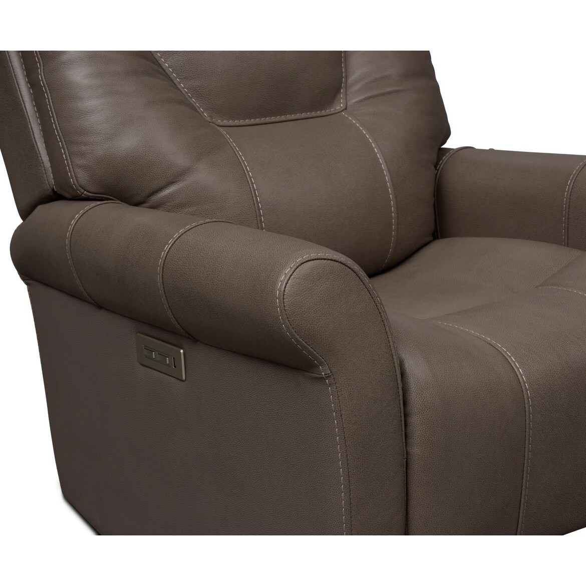 Ace Dual-Power Swivel Recliner | American Signature Furniture