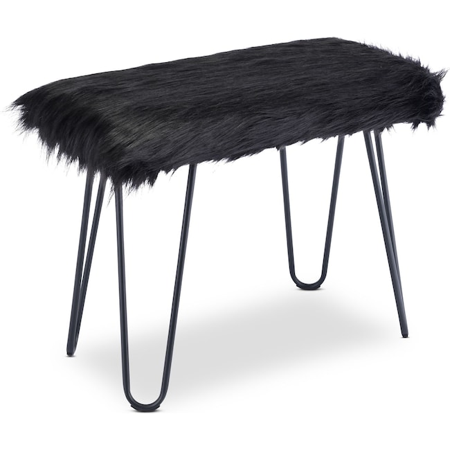 Accent and Occasional Furniture - Mia Faux Fur Bench
