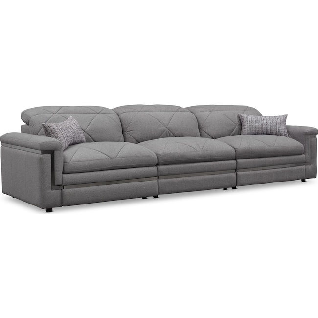 Living Room Furniture - Revel 3-Piece Dual-Power Reclining Sofa