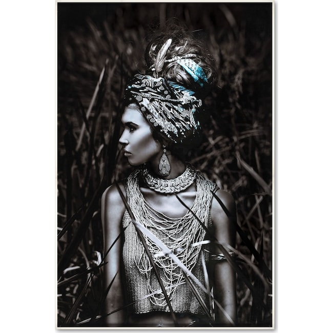 Home Accessories - Embellished Headwrap Wall Art
