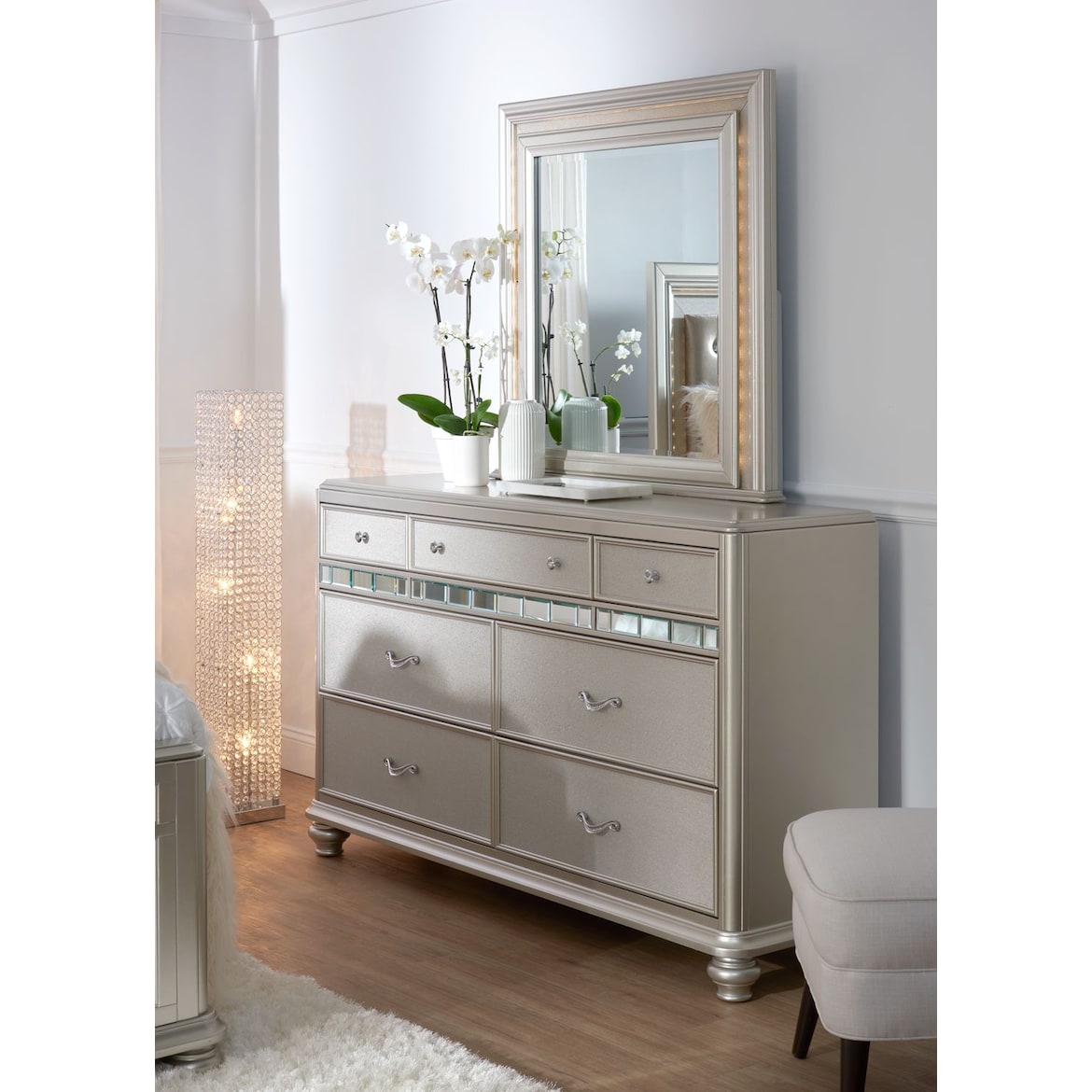 Sabrina Dresser And Mirror American Signature Furniture