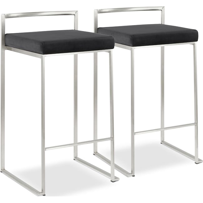 Dining Room Furniture - City Set of 2 Counter-Height Stools