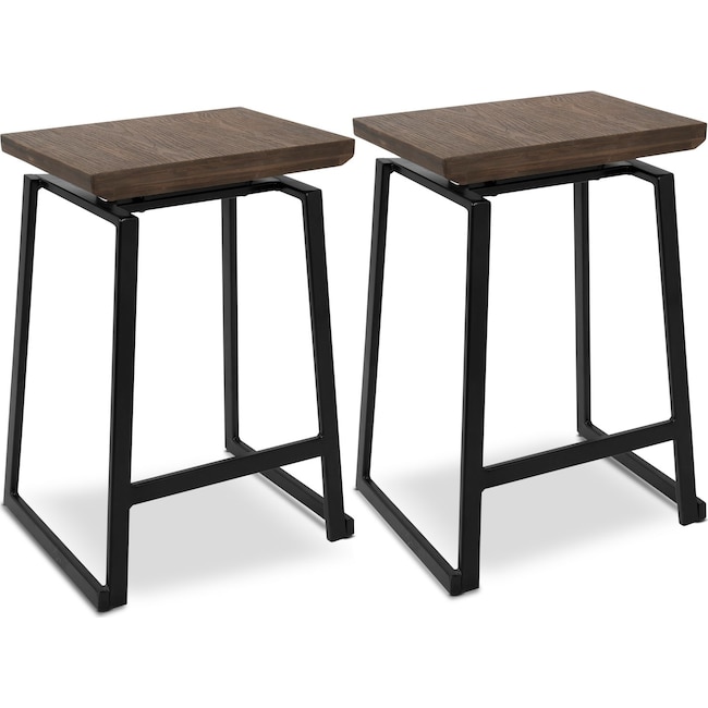 Dining Room Furniture - Ace Set of 2 Counter-Height Stools