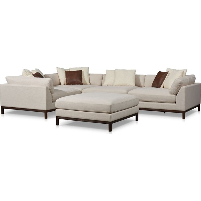 Living Room Furniture - Big Sur 4-Piece Sectional with Ottoman