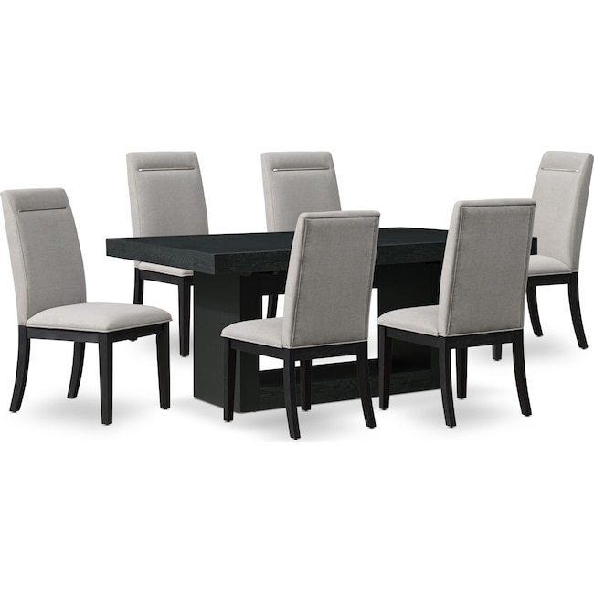 Dining Room Furniture - Banks Dining Table with 6 Chairs