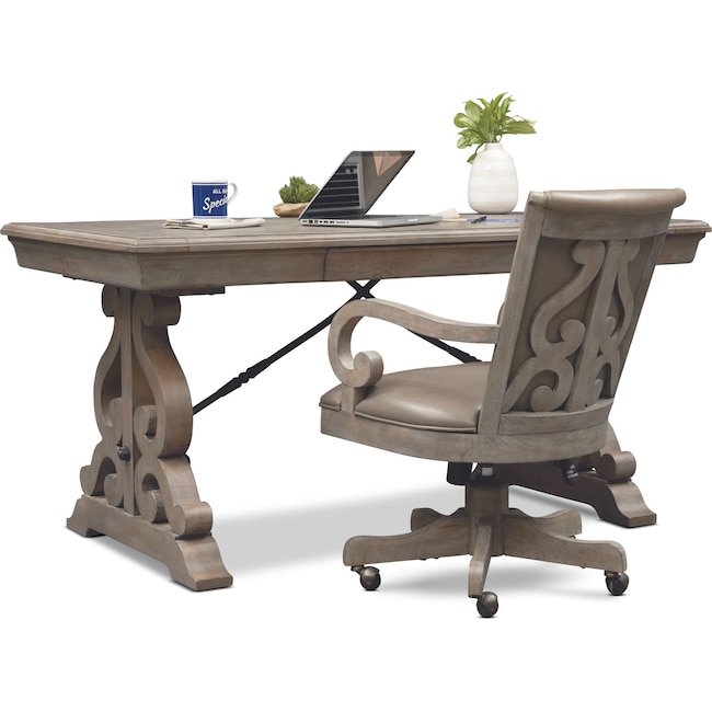 Charthouse Office Desk And Chair Set American Signature Furniture Charthouse Office Desk And Chair Set