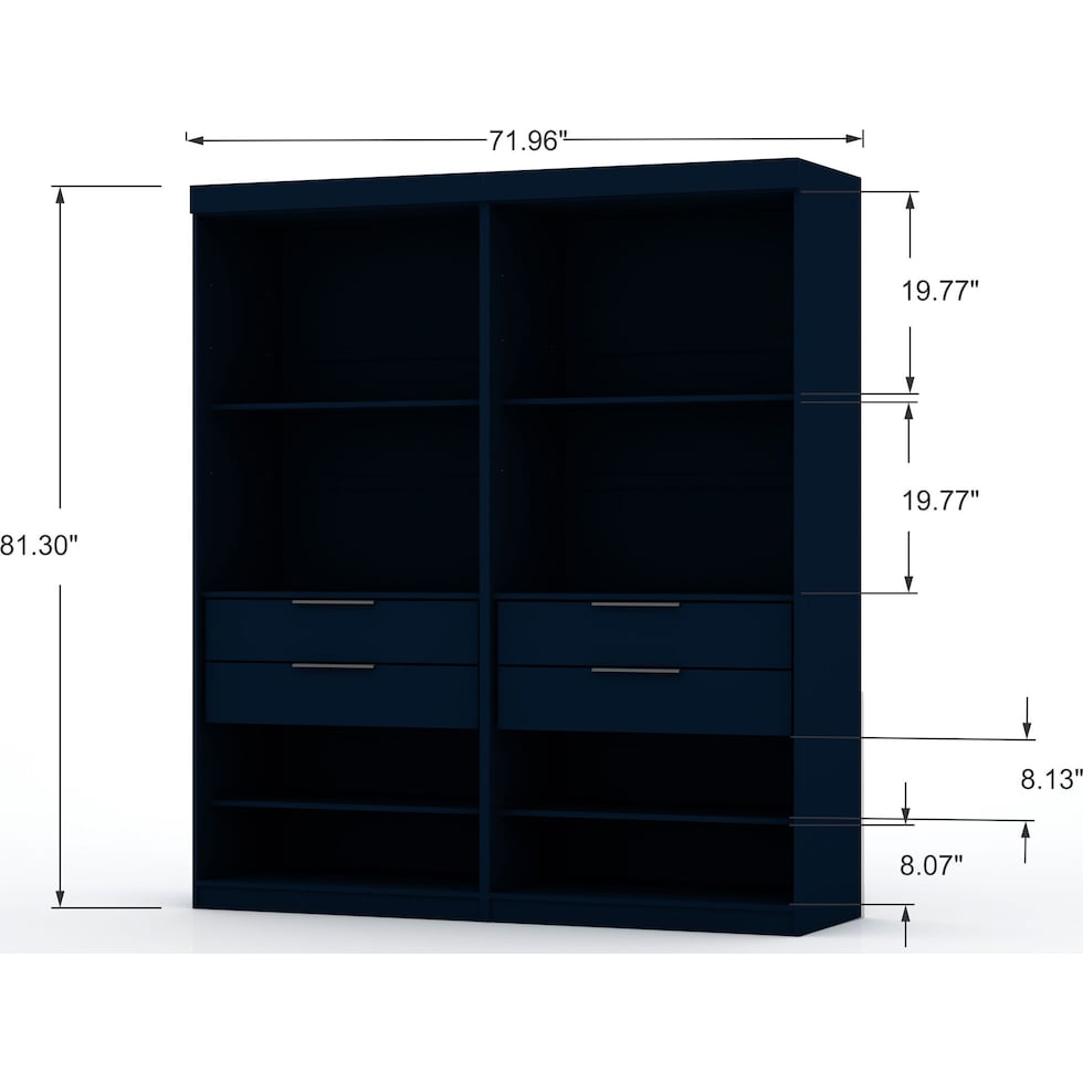  cornell blue wardrobe   