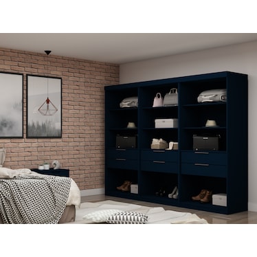 Cornell Set of 3 Open Closets