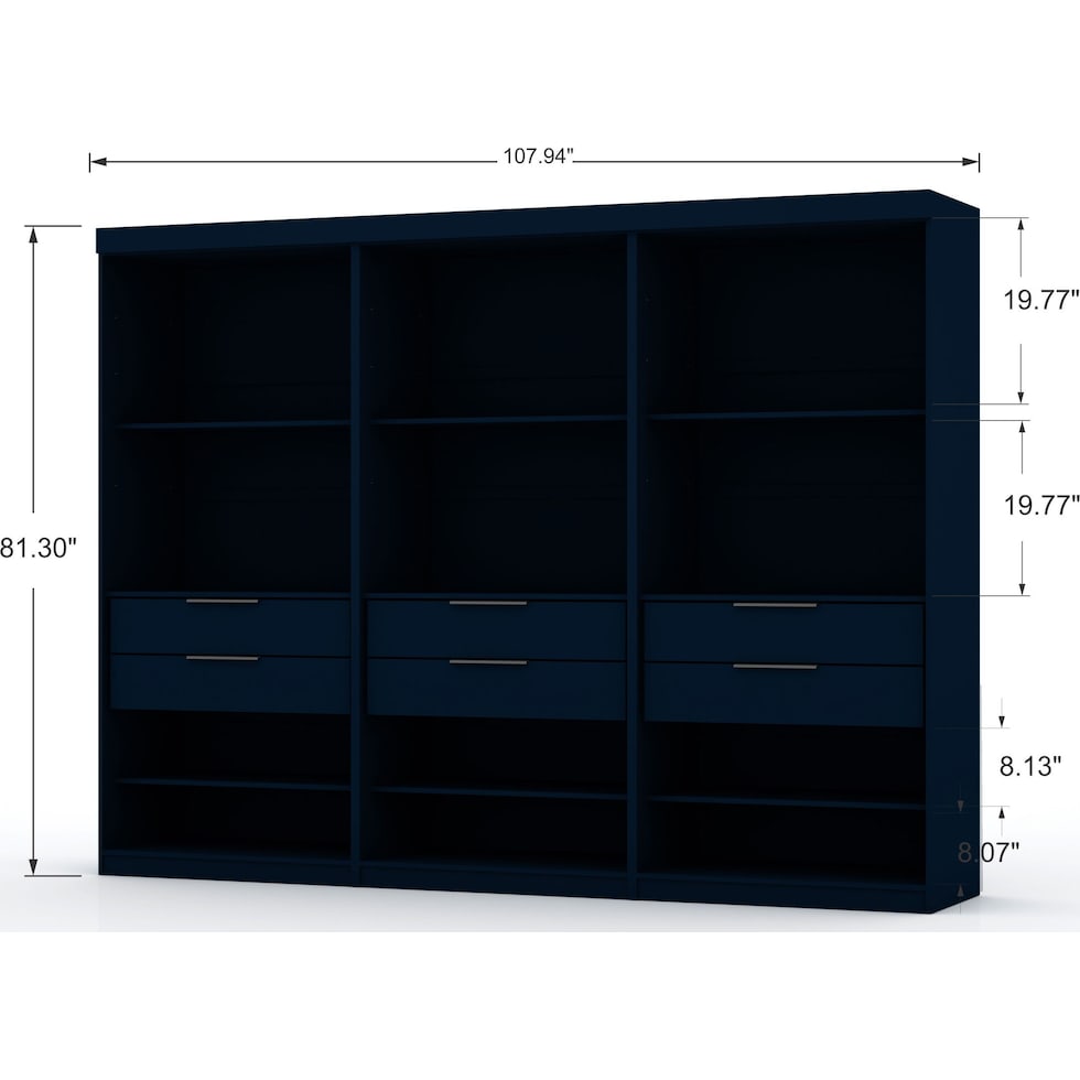  cornell blue wardrobe   