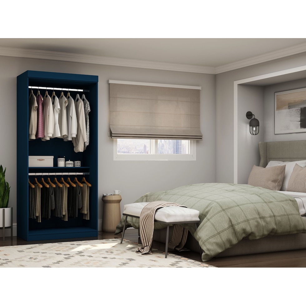  cornell blue wardrobe   