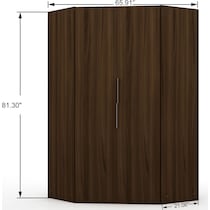  cornell dark brown wardrobe   