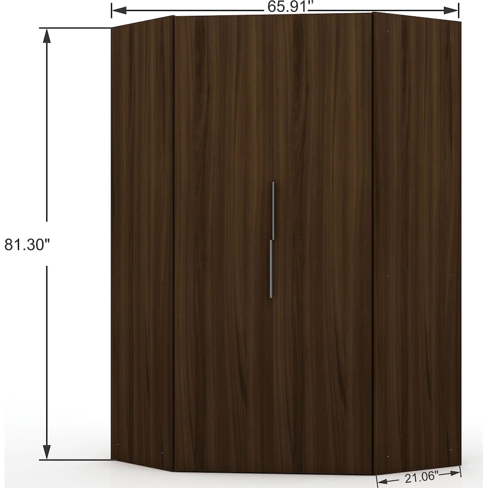  cornell dark brown wardrobe   