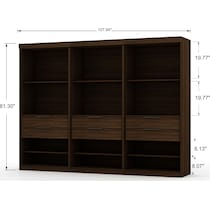 cornell dark brown wardrobe   