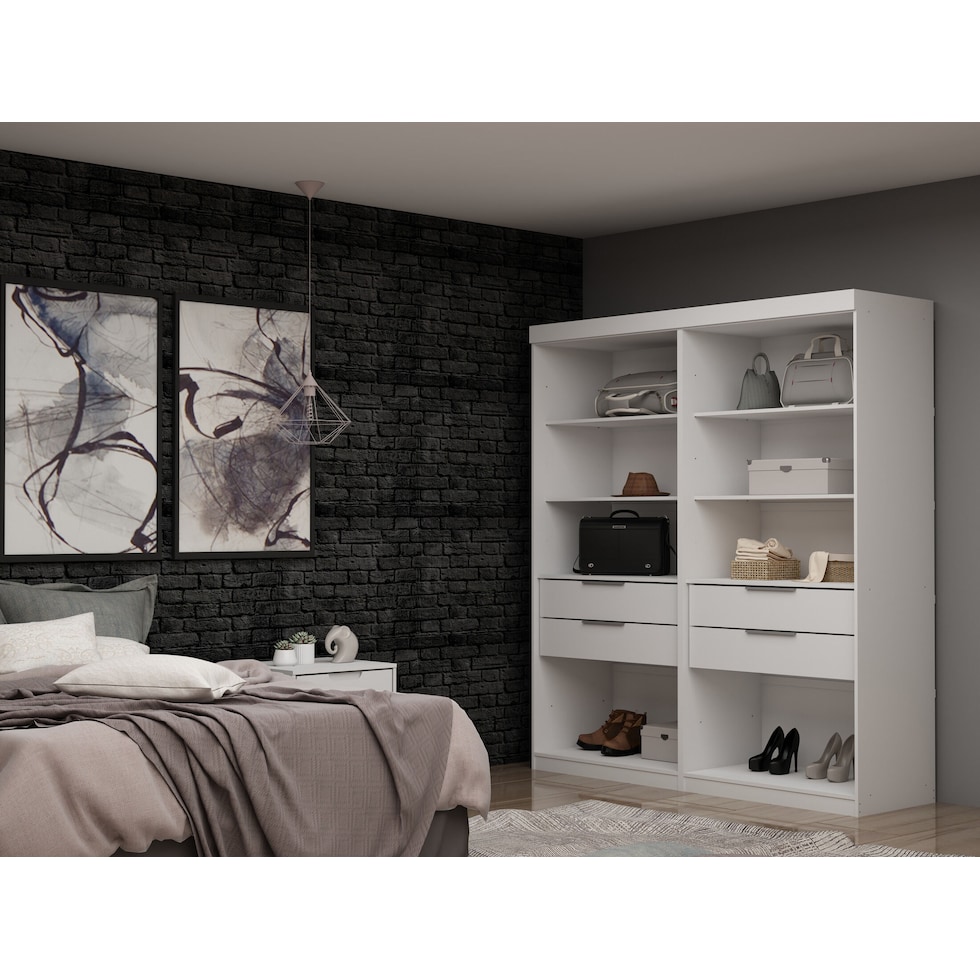  cornell white wardrobe   