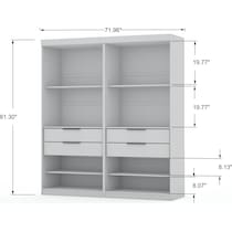  cornell white wardrobe   