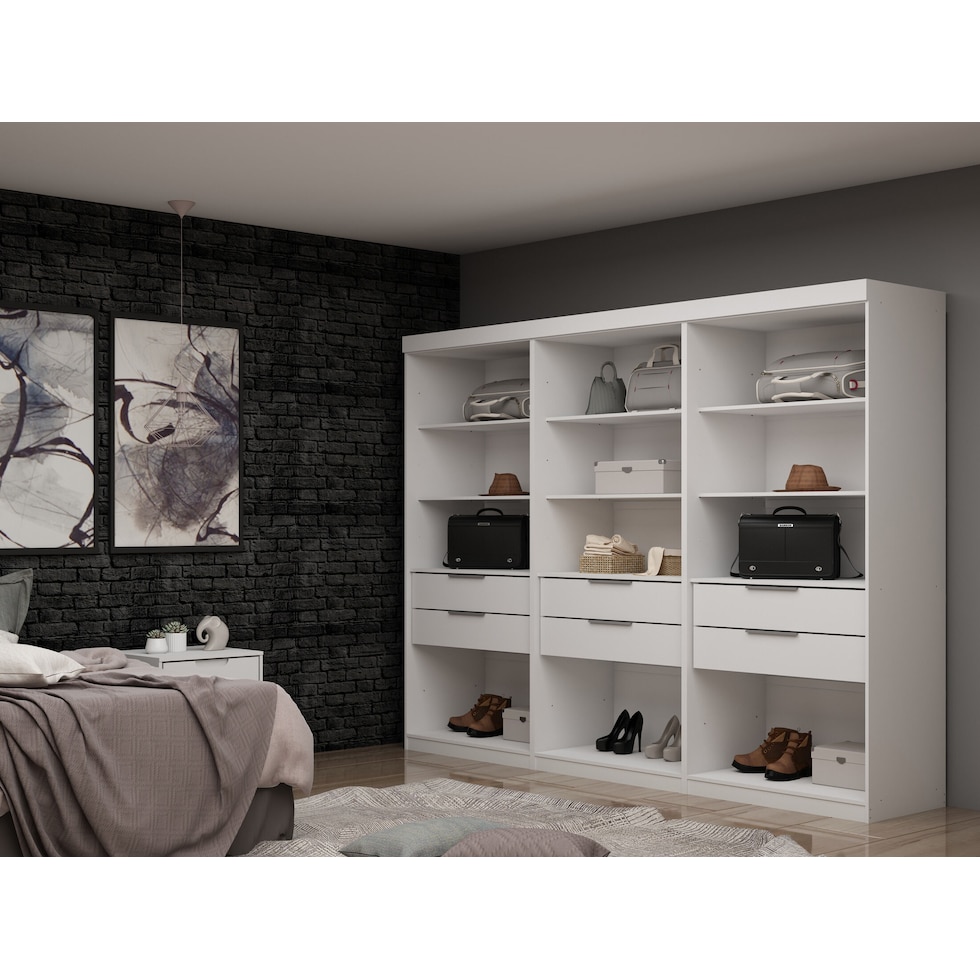  cornell white wardrobe   