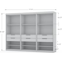  cornell white wardrobe   