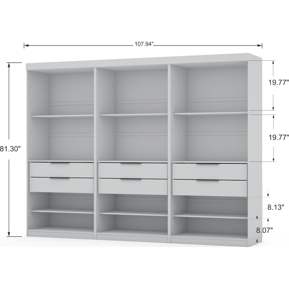  cornell white wardrobe   