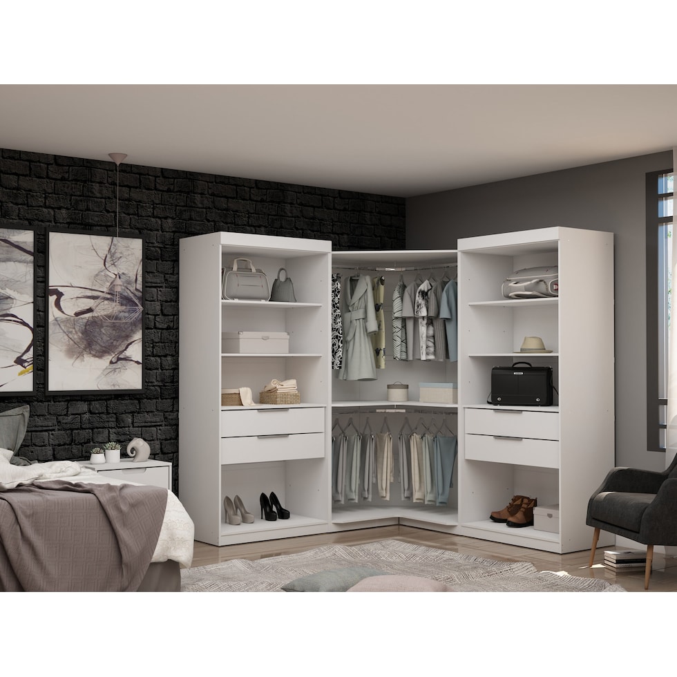  cornell white wardrobe   