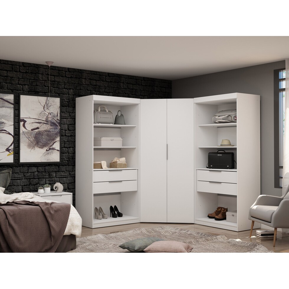  cornell white wardrobe   
