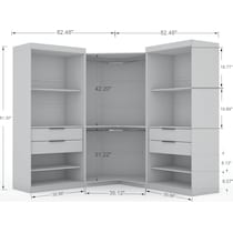  cornell white wardrobe   