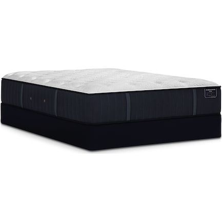 Stearns & Foster® Hurston Cushion Firm Split California King Mattress and Low-Profile Foundation