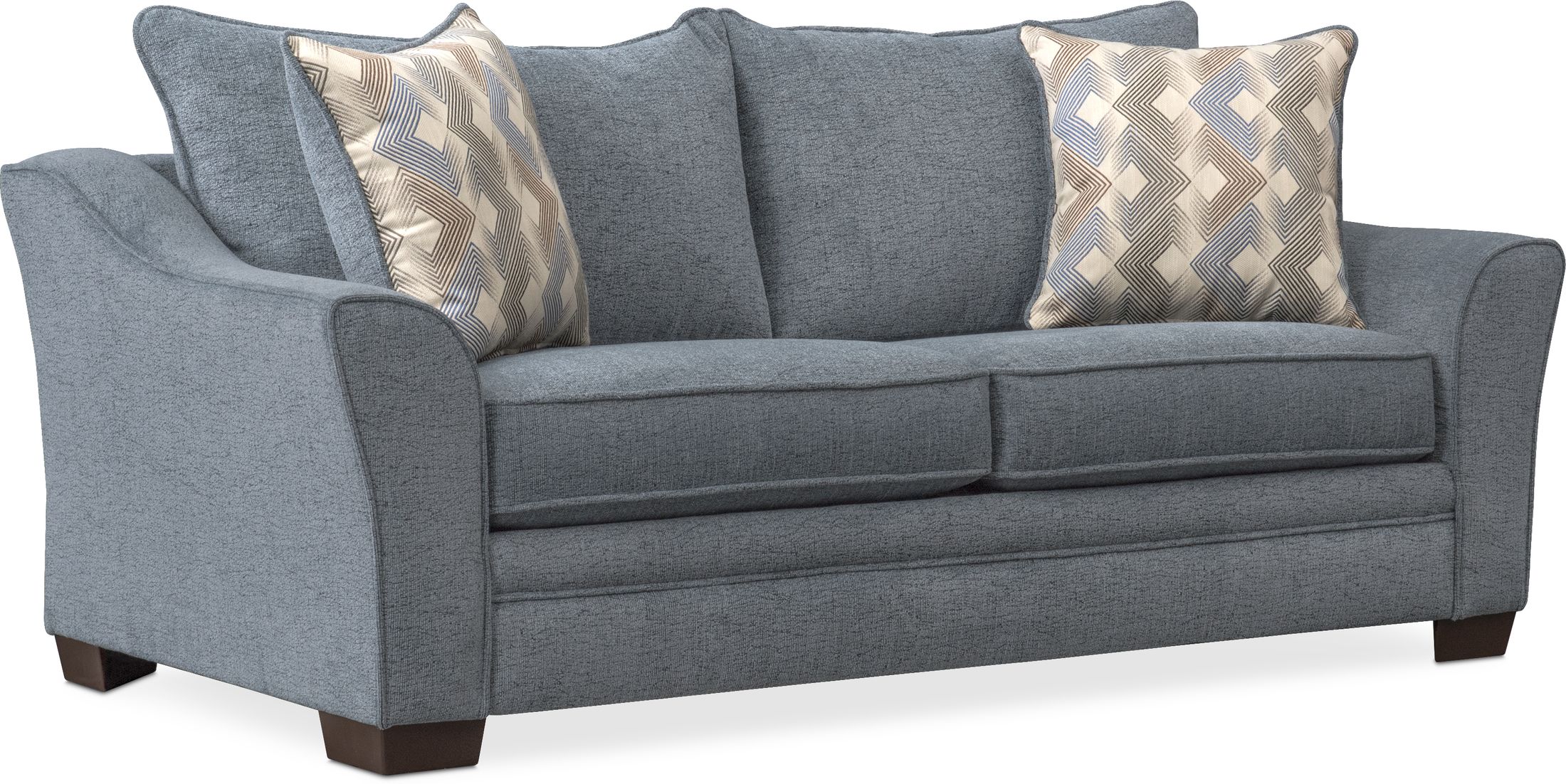 Trevor Full Innerspring Sleeper Loveseat - Blue | American Signature