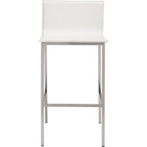 aaliyah white bar stool   