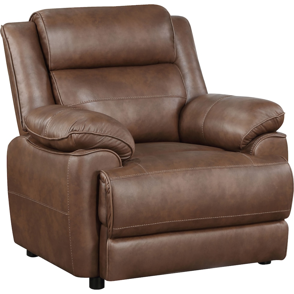 aaron dark brown accent chair   