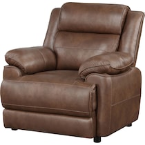 aaron dark brown accent chair   