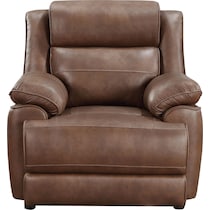 aaron dark brown accent chair   