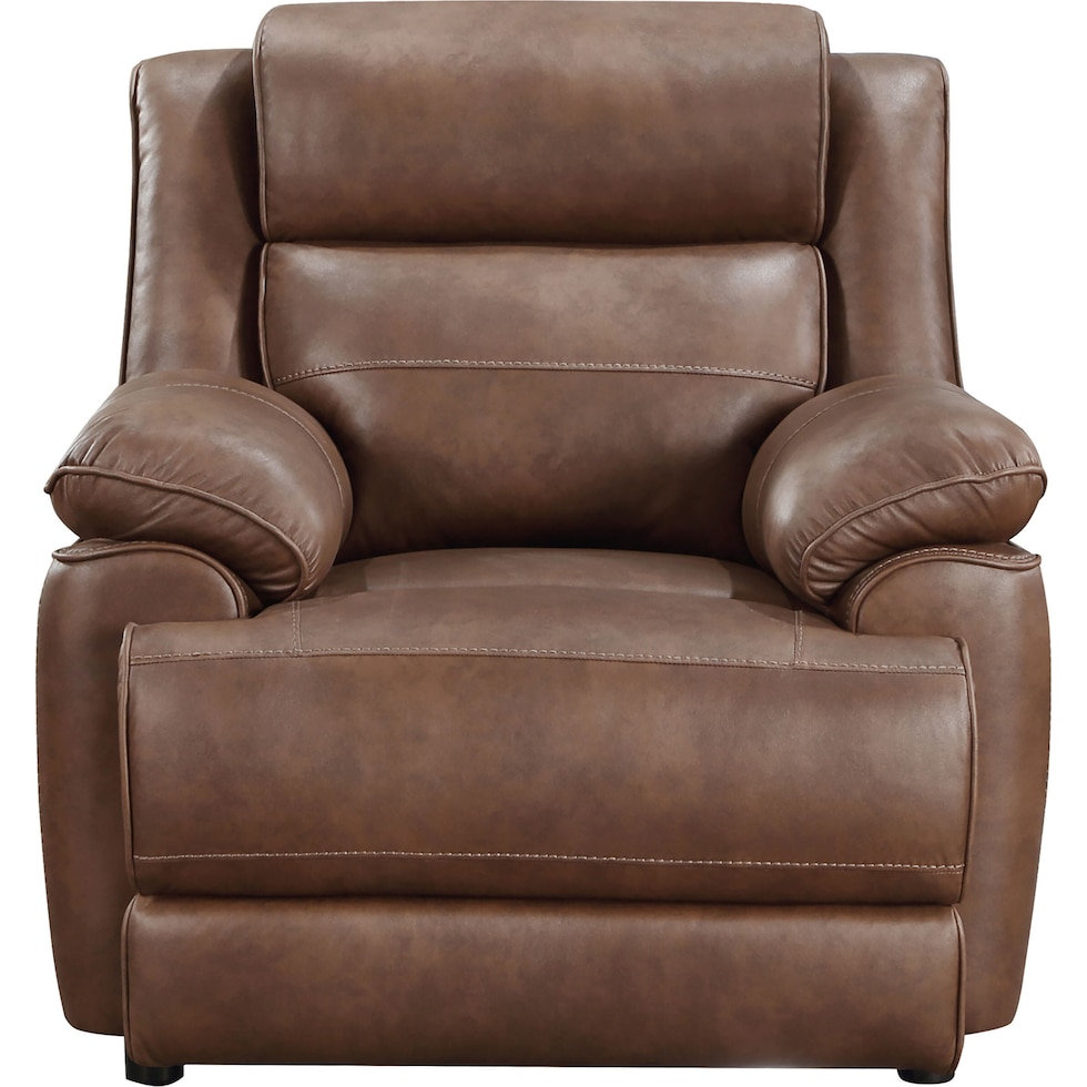 aaron dark brown accent chair   