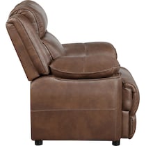 aaron dark brown accent chair   