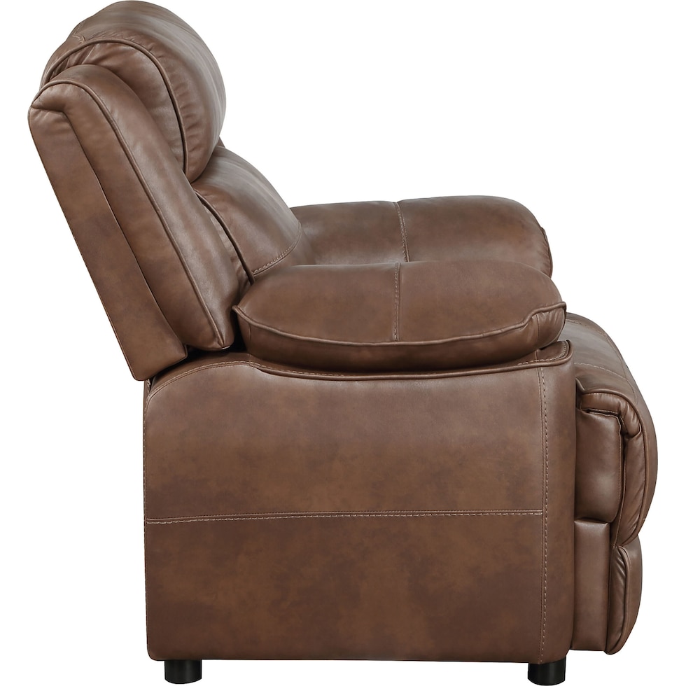aaron dark brown accent chair   