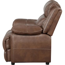 aaron dark brown accent chair   