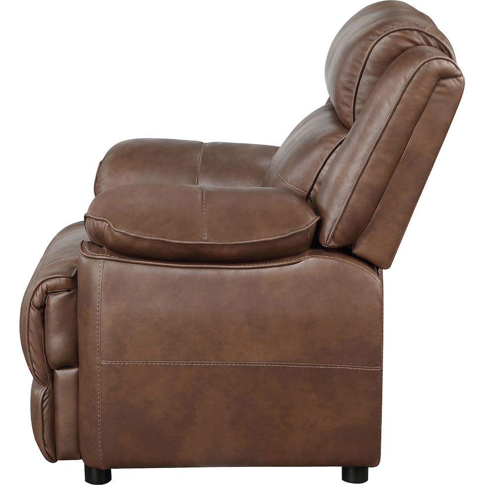 aaron dark brown accent chair   