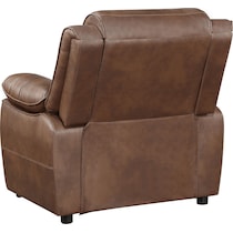 aaron dark brown accent chair   