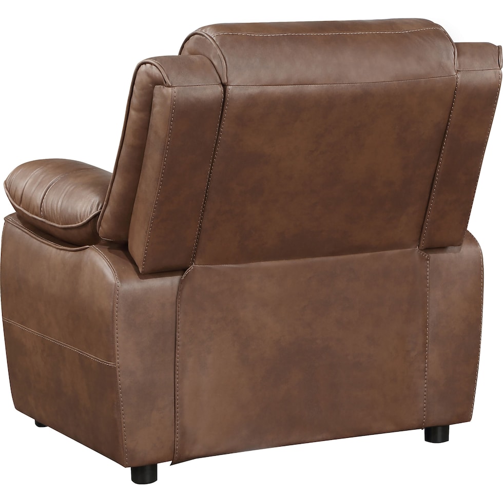 aaron dark brown accent chair   