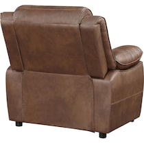 aaron dark brown accent chair   