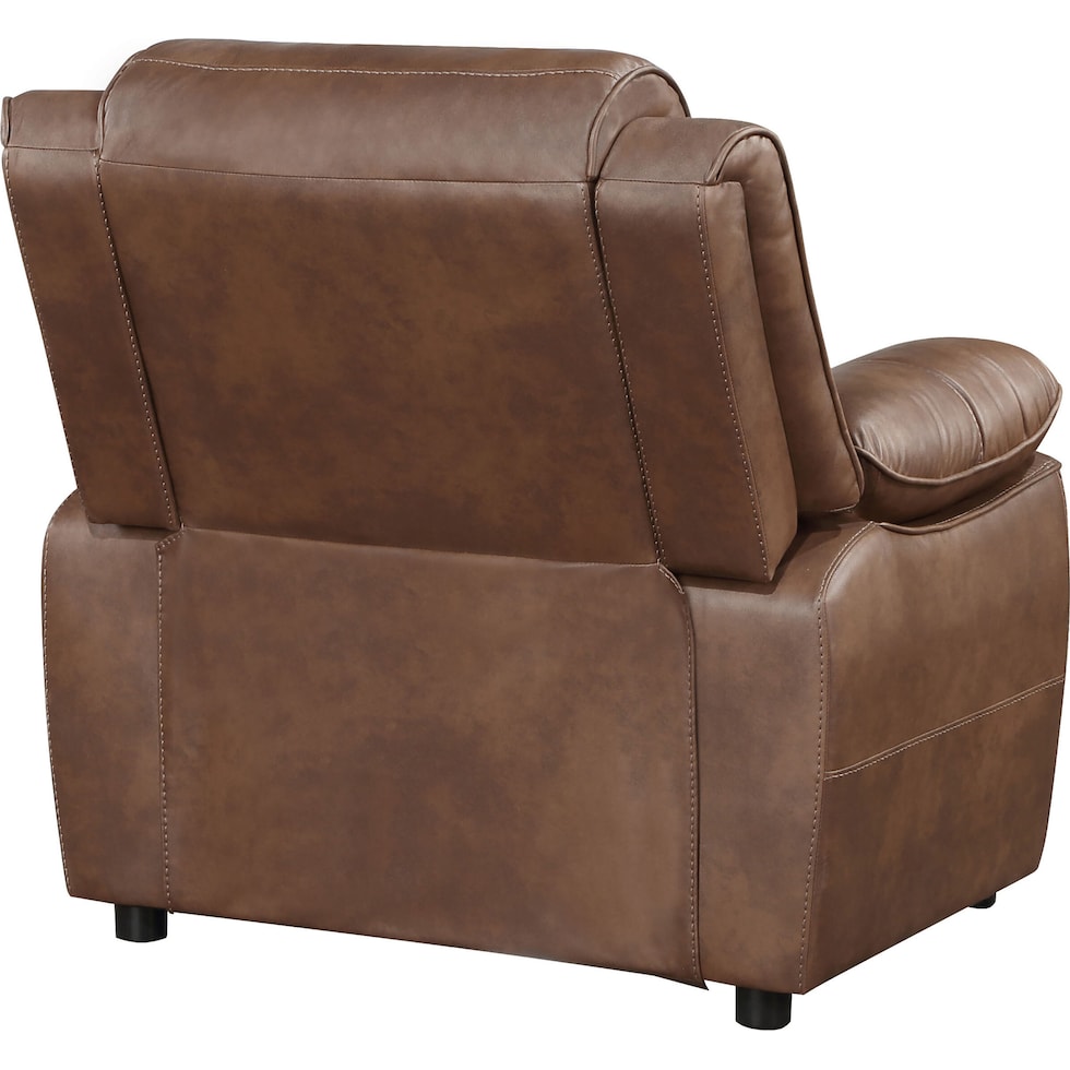 aaron dark brown accent chair   
