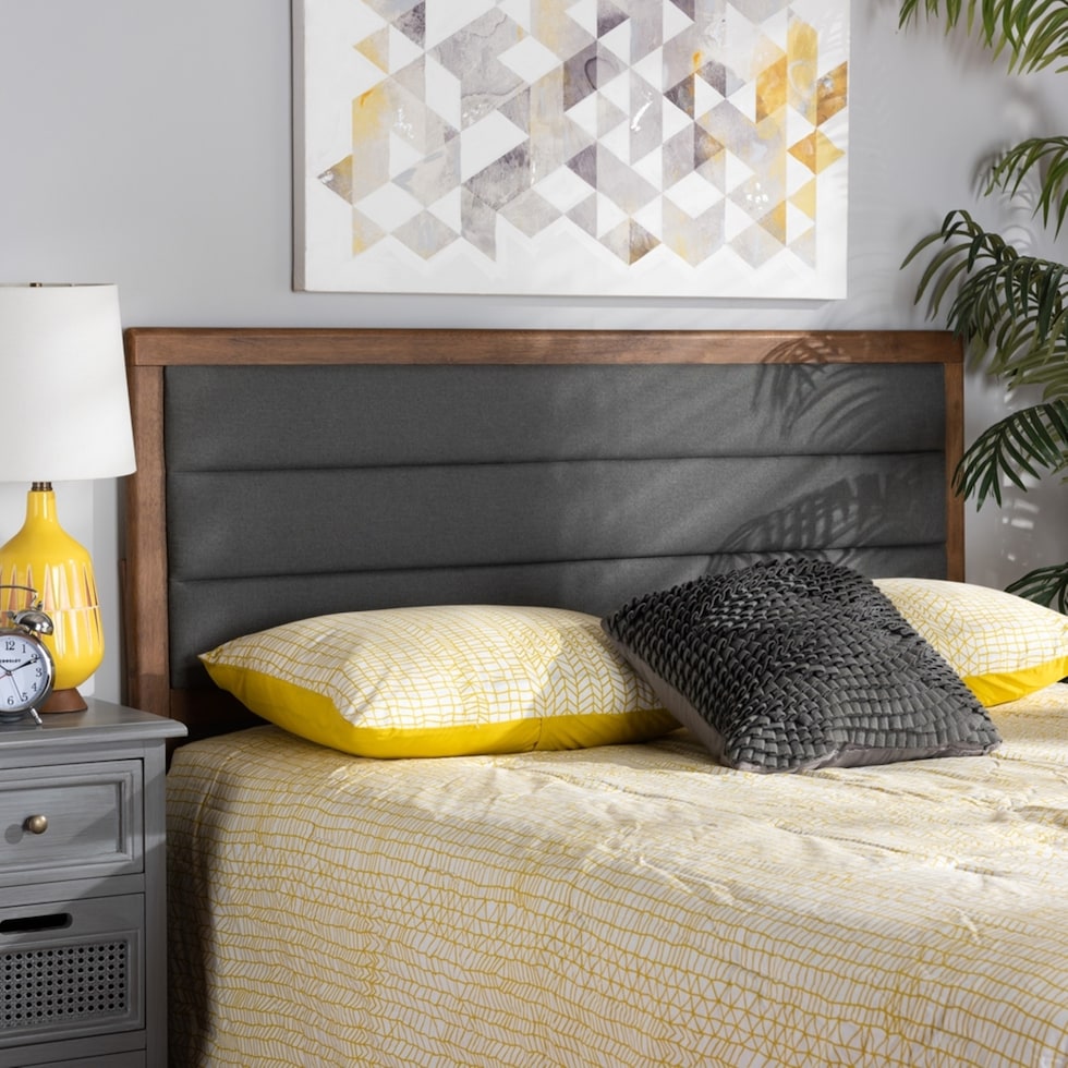 aarti gray king headboard   