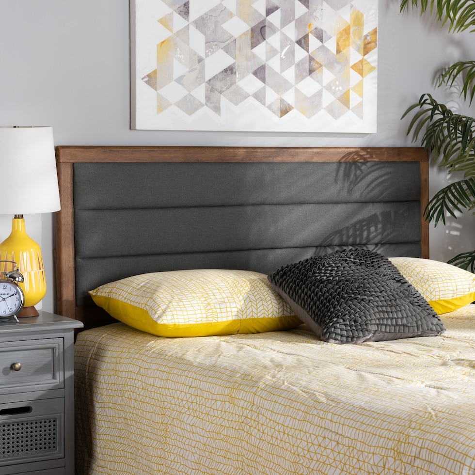 aarti gray queen headboard   