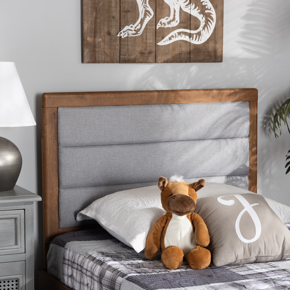 aarti gray twin headboard   